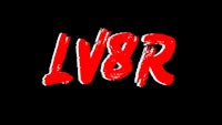 Black & Red LV8R stickers; normal R